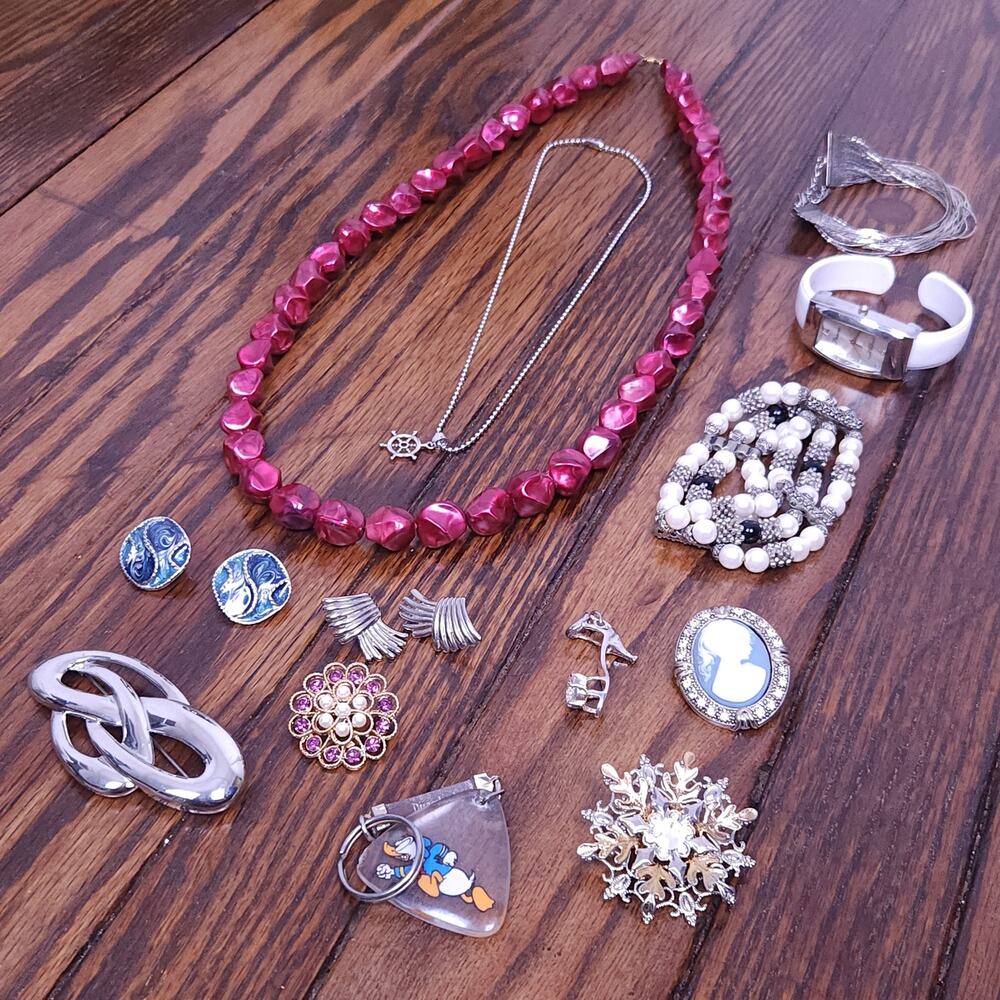 Costume Jewelry Lot, Necklaces, Bracelets, Earrings, Disney Etc